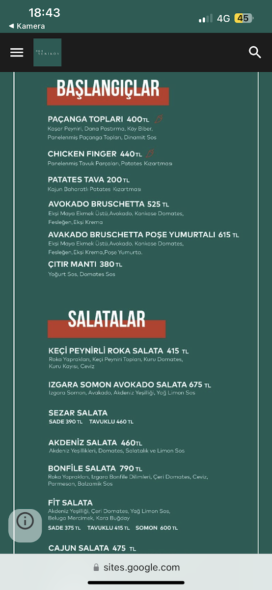 Menu 464 Yeniköy-3