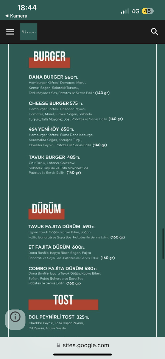 Menu 464 Yeniköy-6