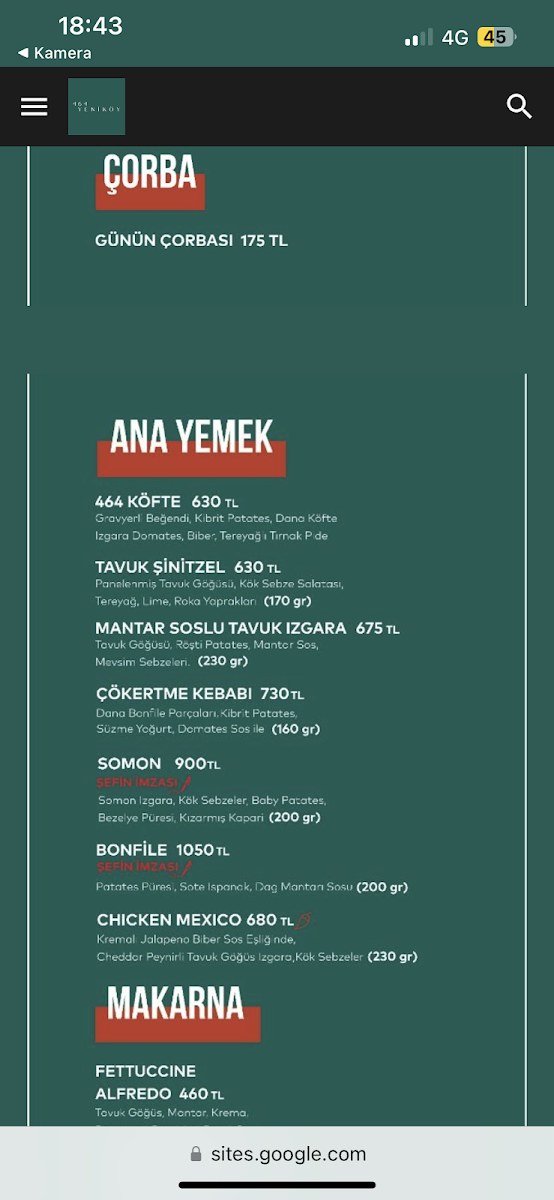 Menu 464 Yeniköy-7
